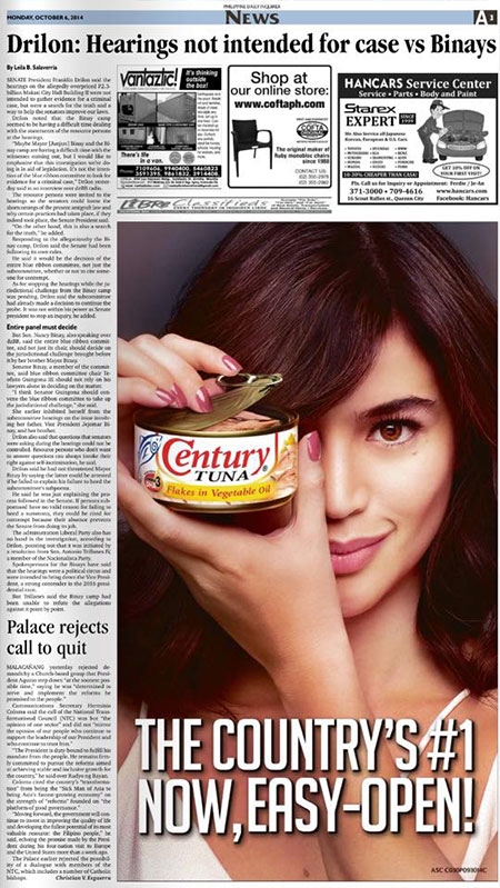 Announcing Century Tuna in easy-open cans!
